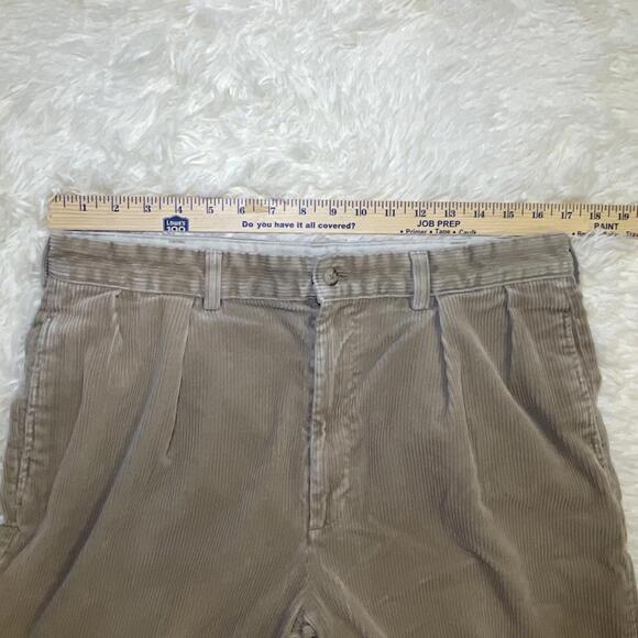 Lauren  Ralph Lauren Corduroy Pants Mens Size M Regular Fit Light Brown Chino - Picture 12 of 16